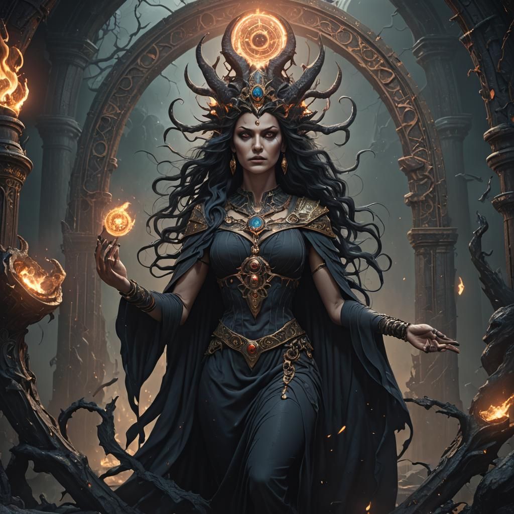 Hecate, goddess of darkness