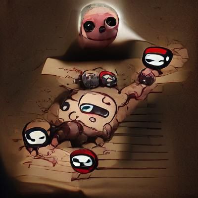 Isaac's Head with Poké Ball: Digital Art