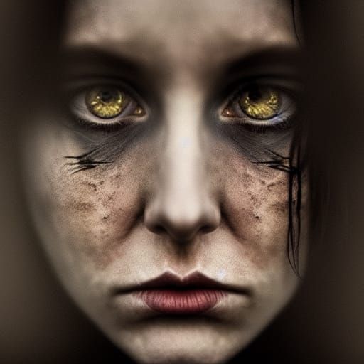 Haunting Portrait of a Raven Queen