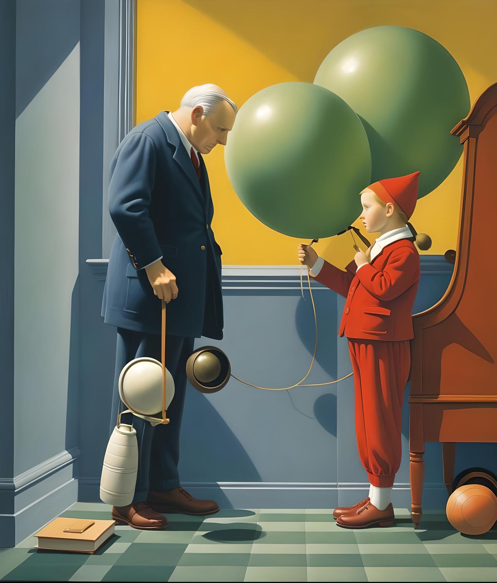 Van Allsburg-Inspired Nostalgic Illustration