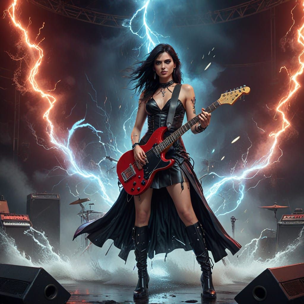 Rock Goddess Shreds on Grand Stage