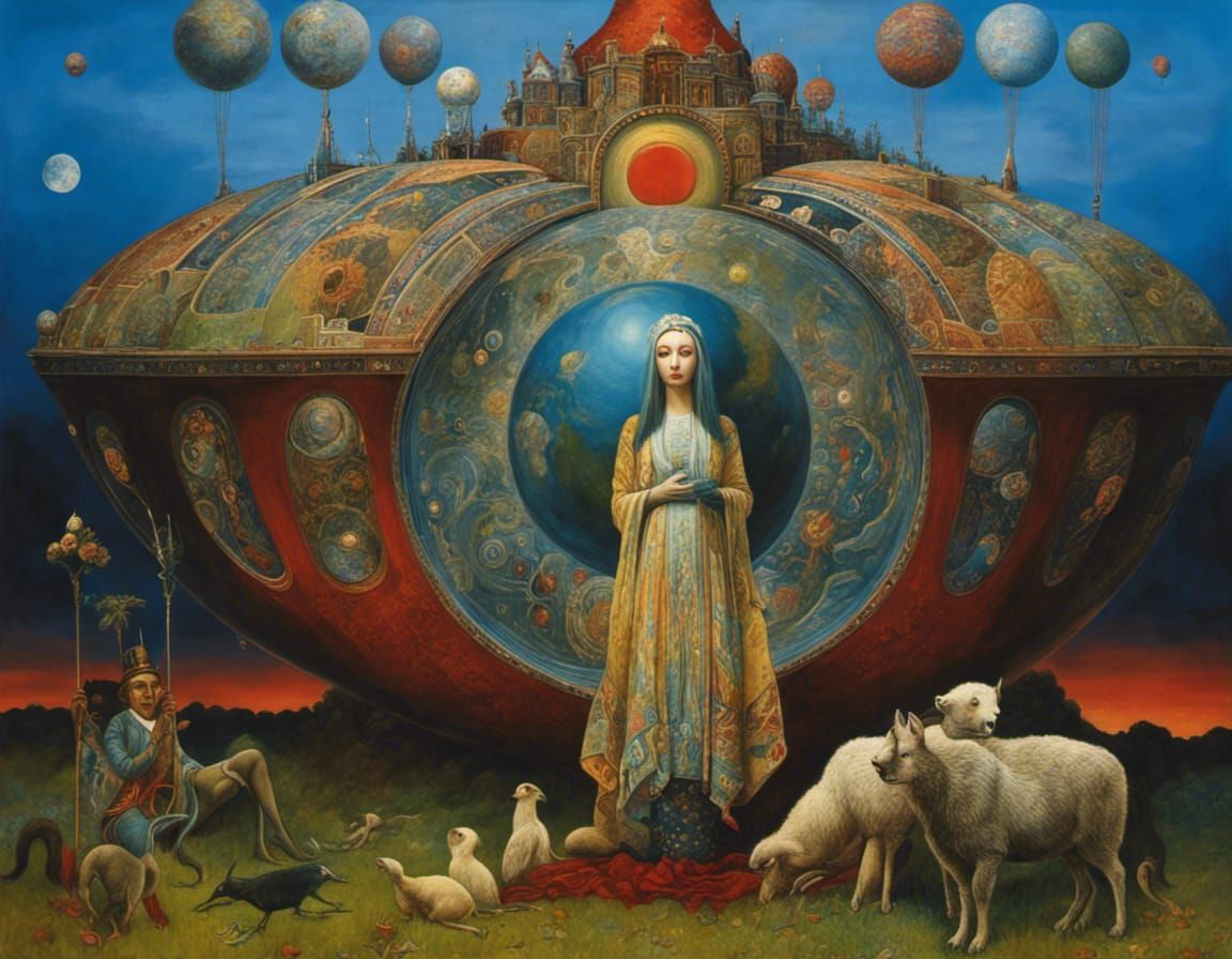 Surreal Earth: An Insane Asylum in Visionary Art Style