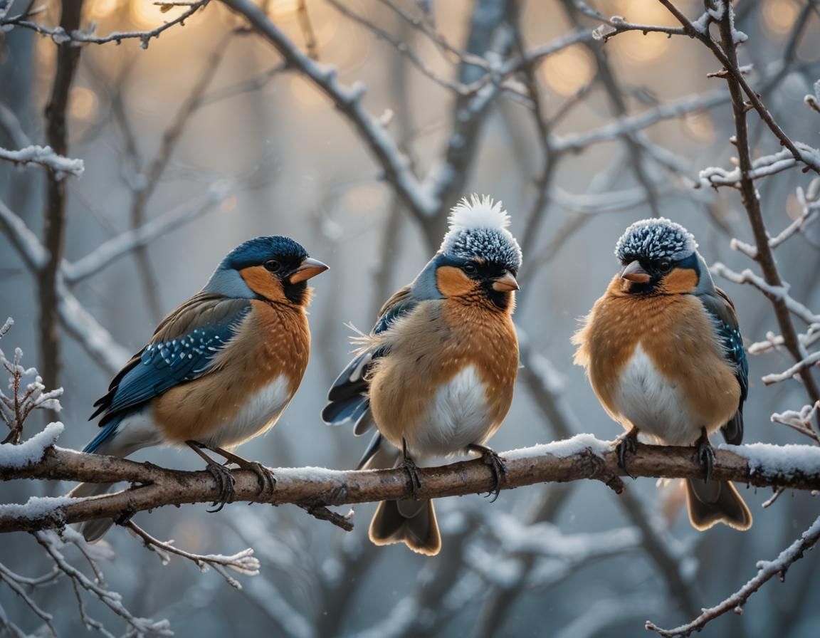 Birds in Winter Hats: Wildlife Photography