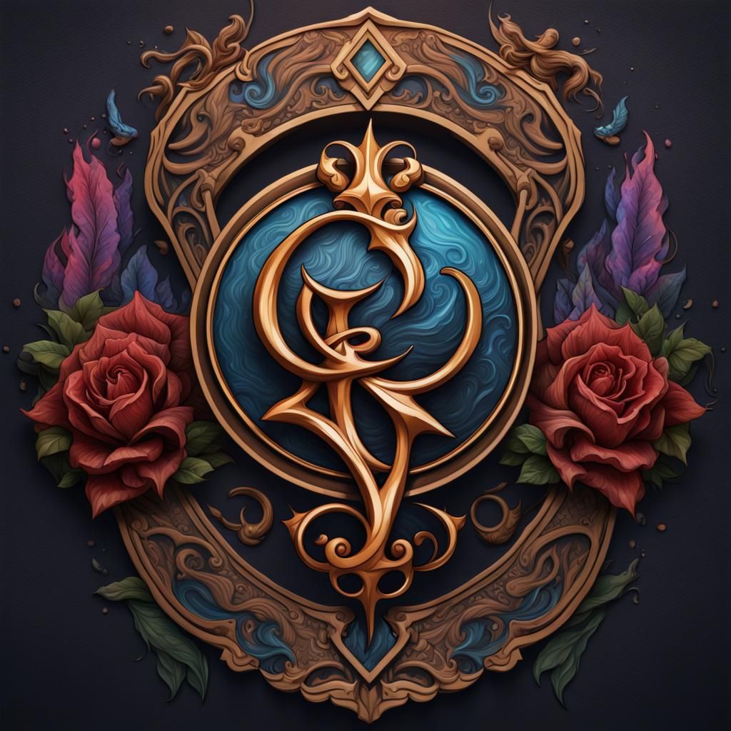 Felipe Tattoo Logo in Detailed Fantasy Art Style