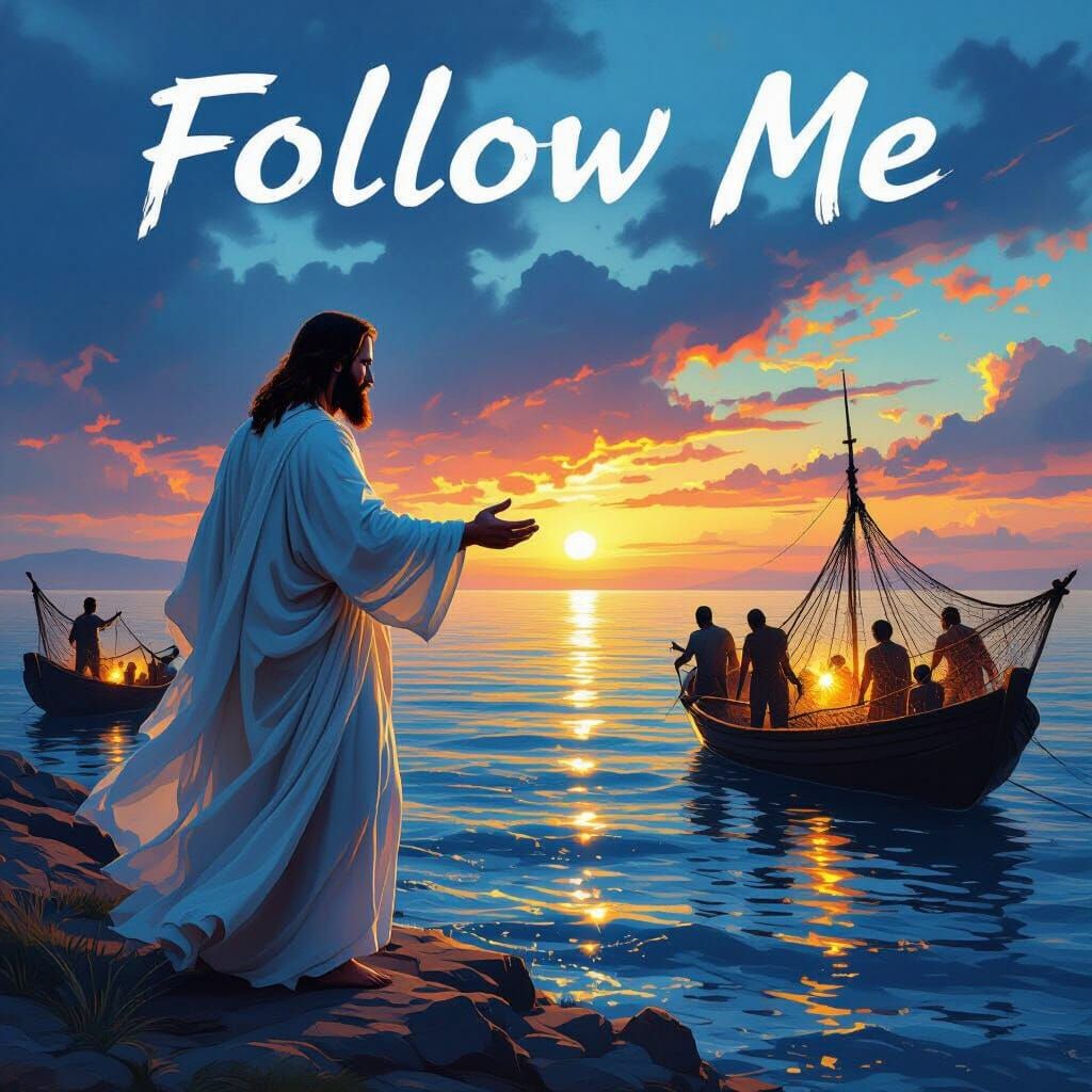 Jesus Christ Invites Fishermen in a Cinematic Style