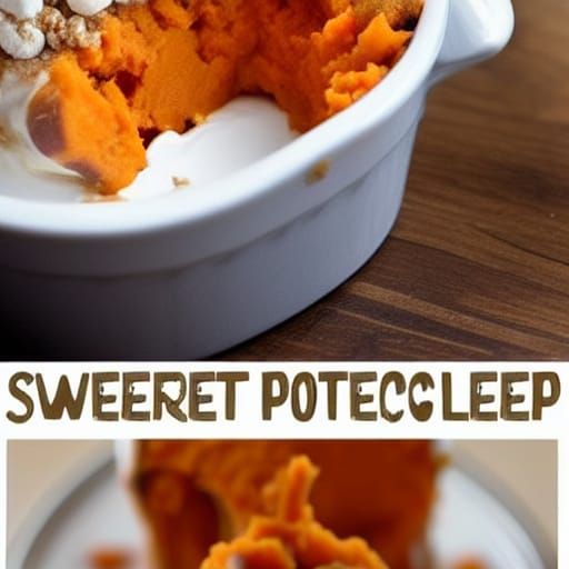Sweet Potato Ice Cream with Marshmallow Swirls
