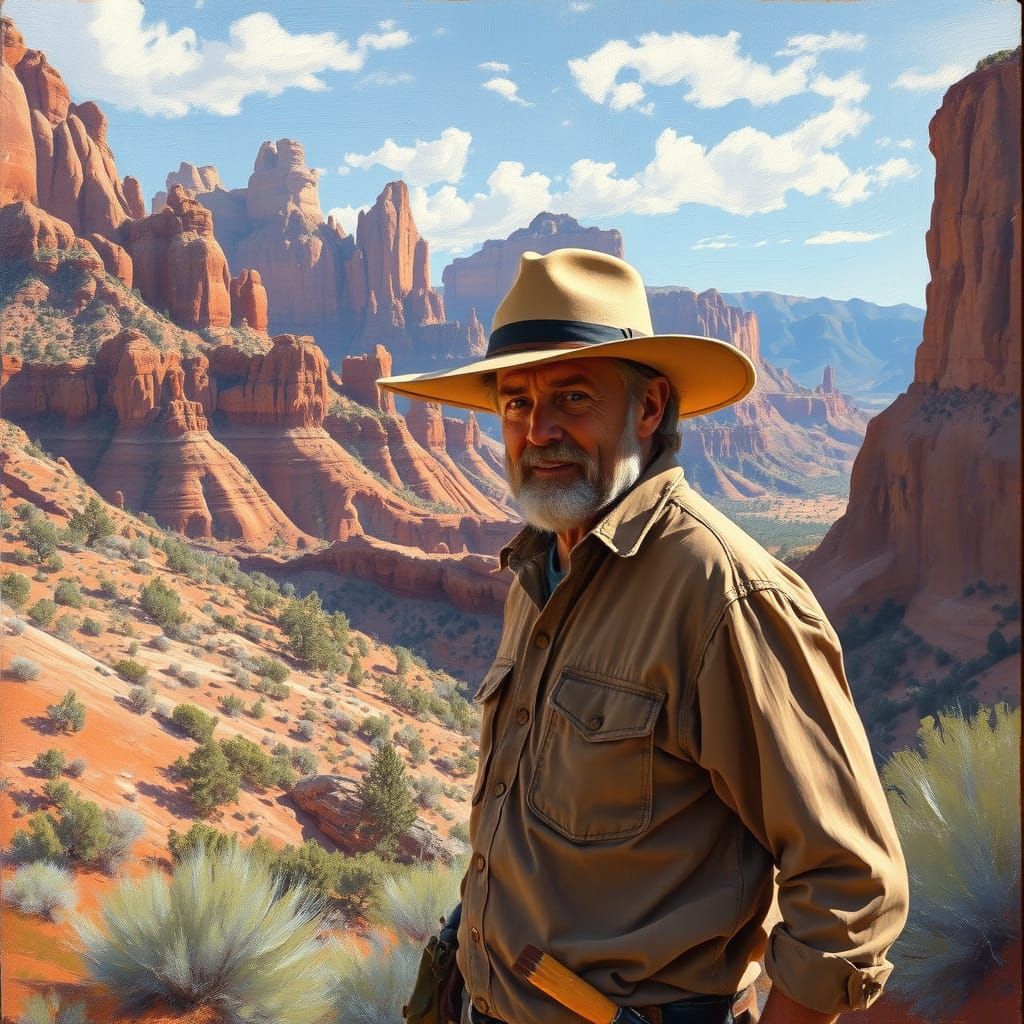 Artist Captures Utah Landscape in Expressive Painting