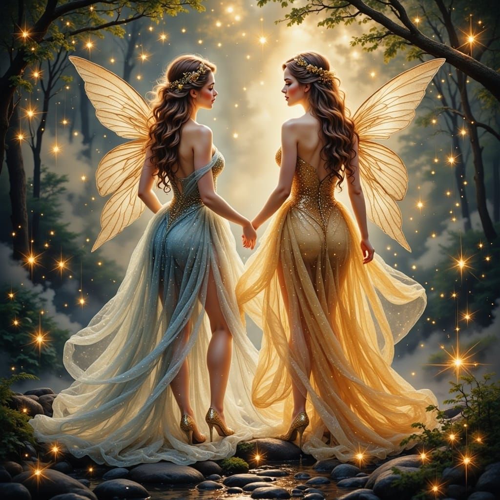 Sparkling Fairy Friends Portrait