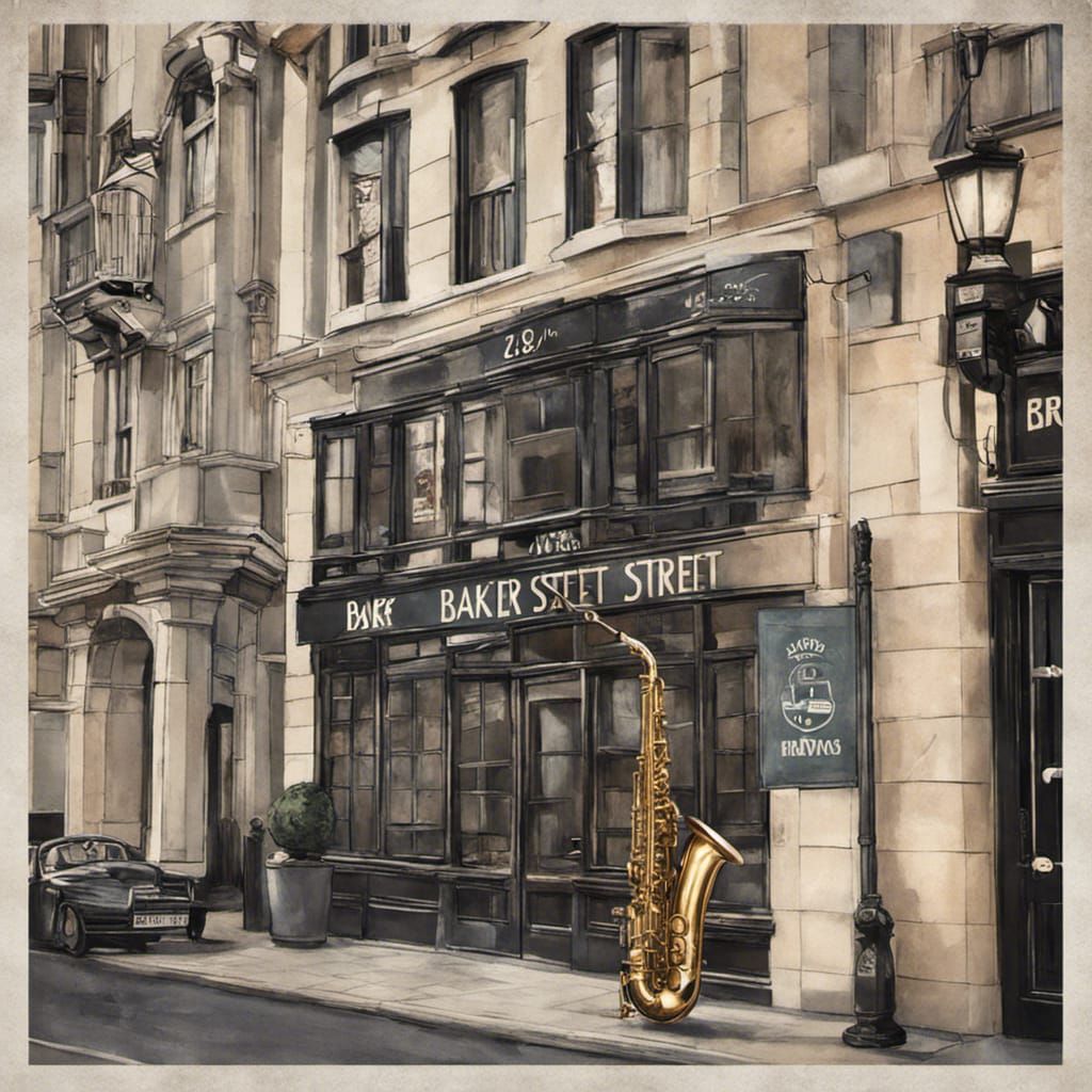 Baker Street Saxophone Player in Concert