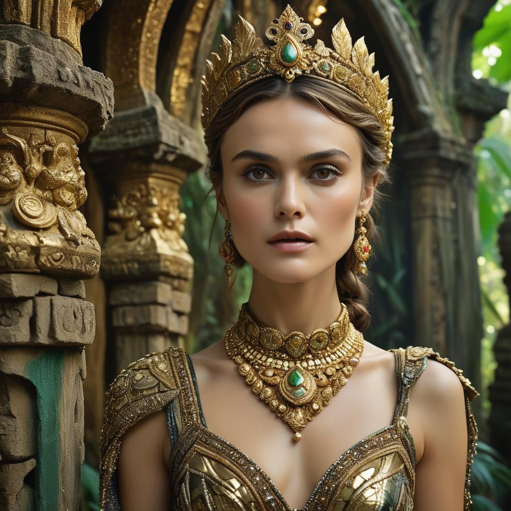 Keira Knightley as Shakti in Gaudi Temple Ruins