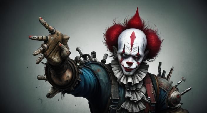 Biopunk Clown Portrait