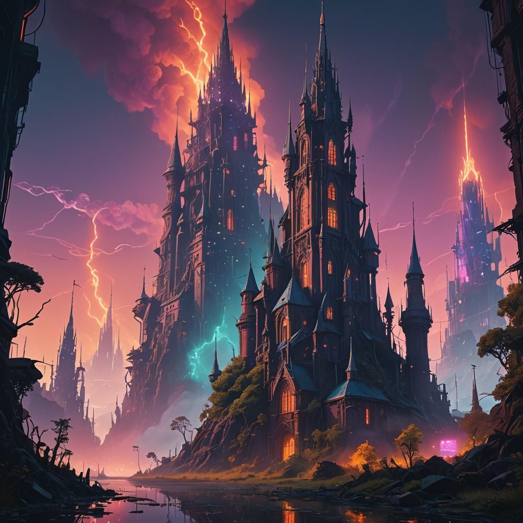 Otherworldly Landscape in Abstract Expressionism