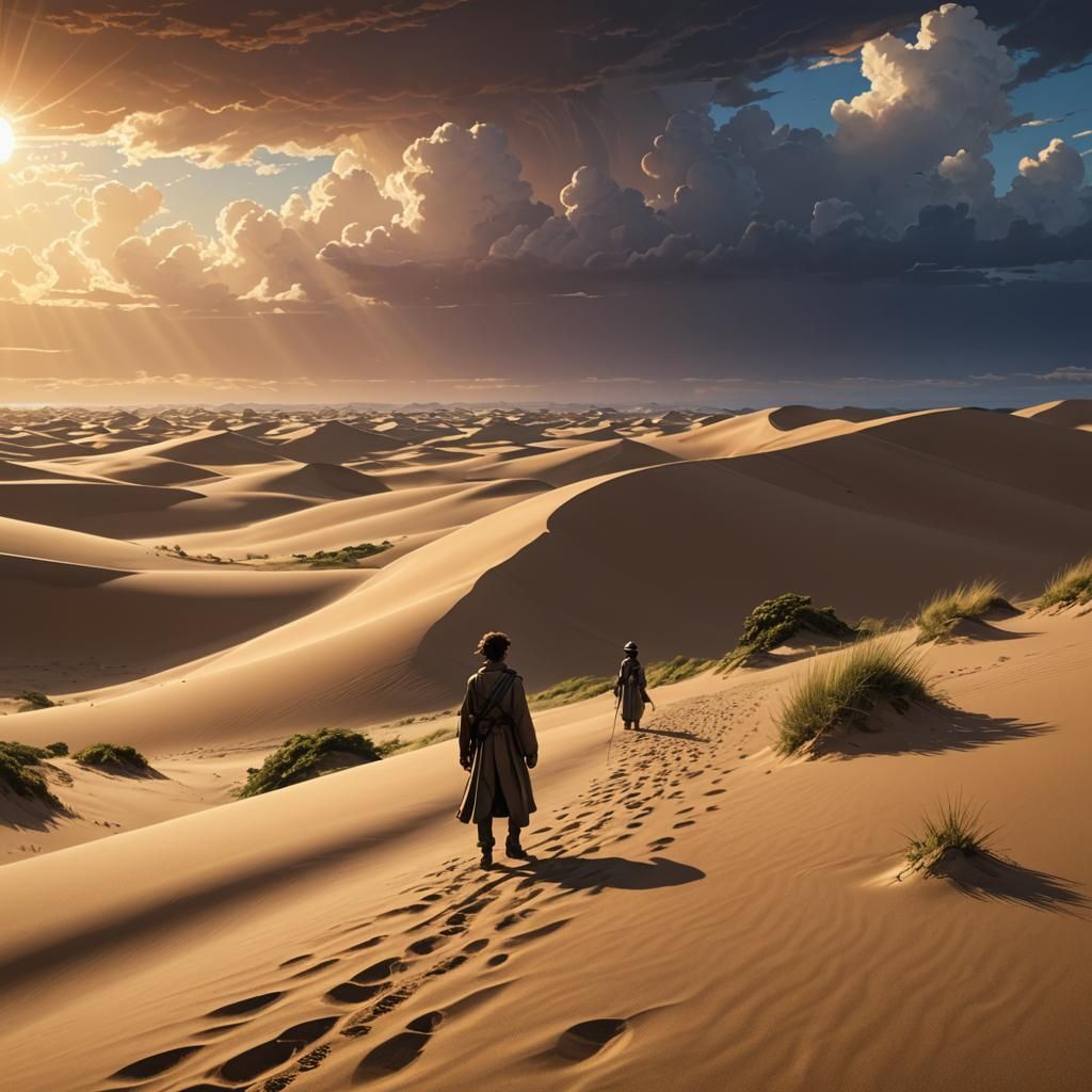 Paul Atreides on Dune: Ghibli-Inspired Anime Art