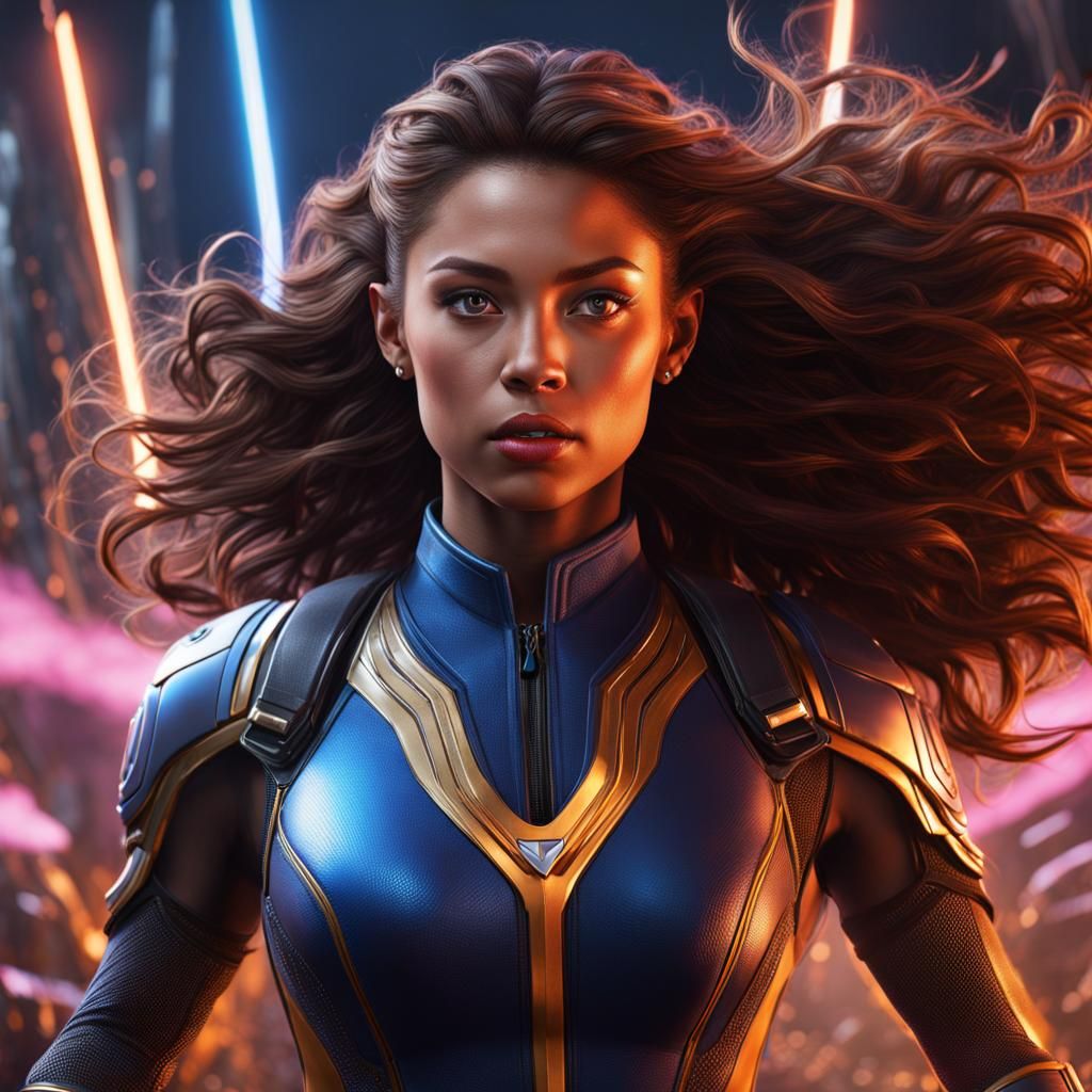 The Fastest Girl: Detailed Matte Painting in 8K