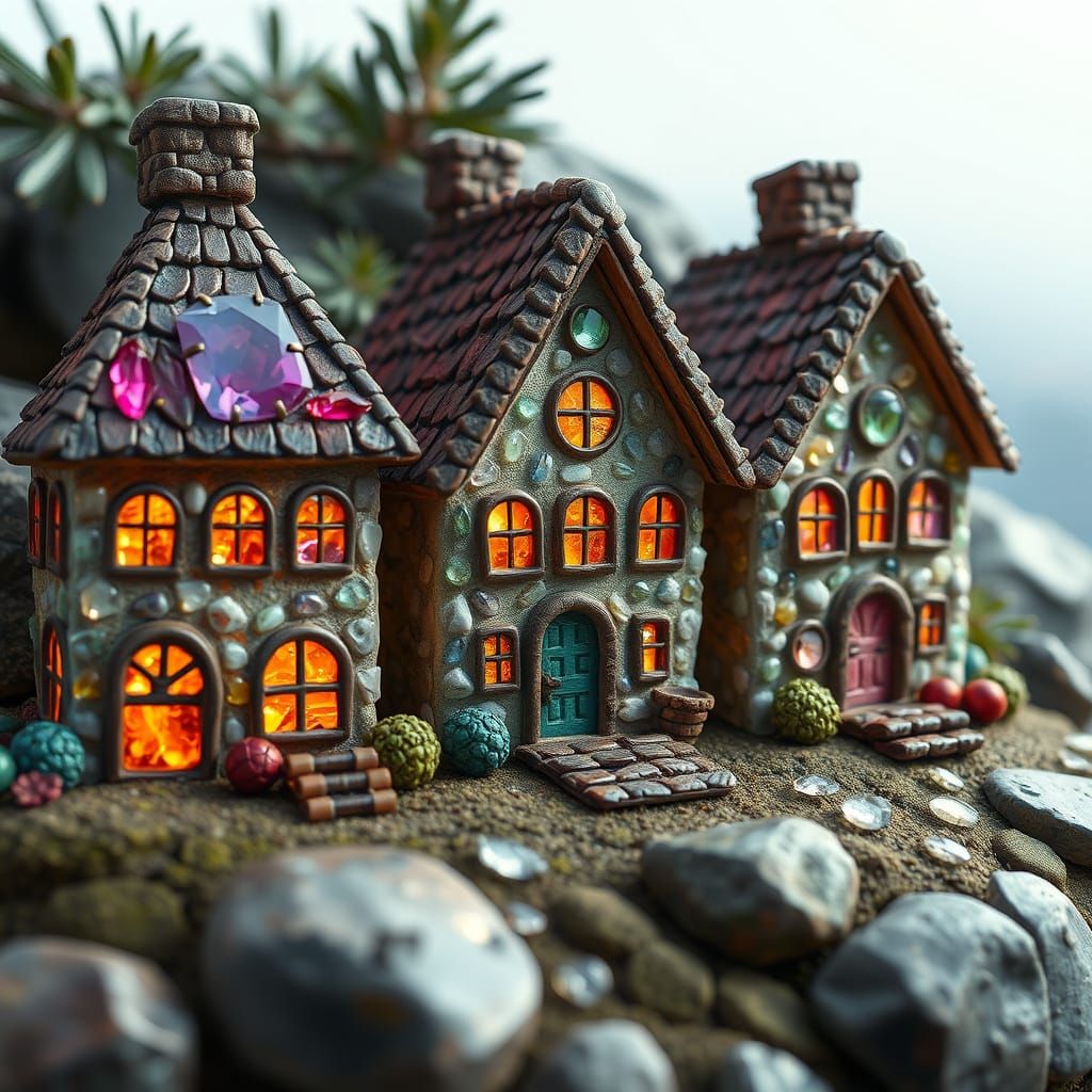 Unique Houses Made from Precious Gemstones