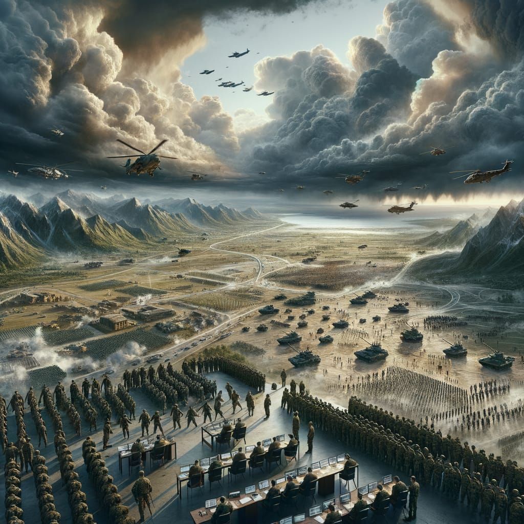 Detailed Battlefield Visualization of Military Operation