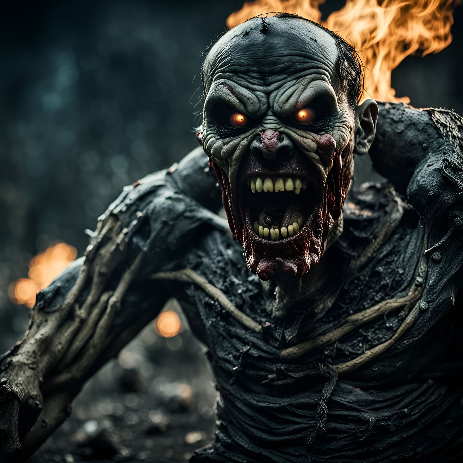 Grotesque Tormentor: A Nightmarish Vision of Suffering