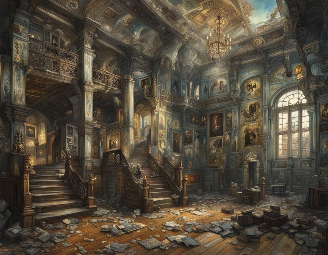 Abandoned Opulence in Biopunk Style