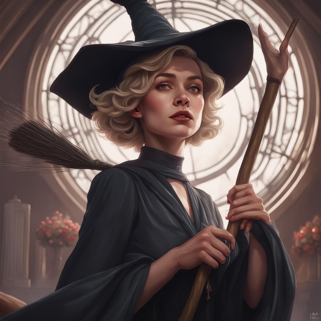 Sabrina Spellman Portrait in 1900s Style