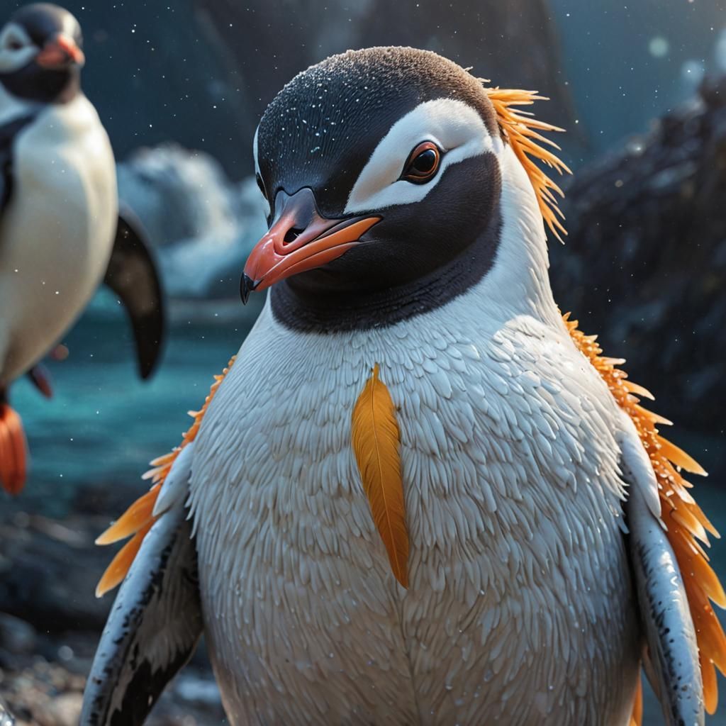 Exotic Alien Creature on Exoplanet as Digital Art