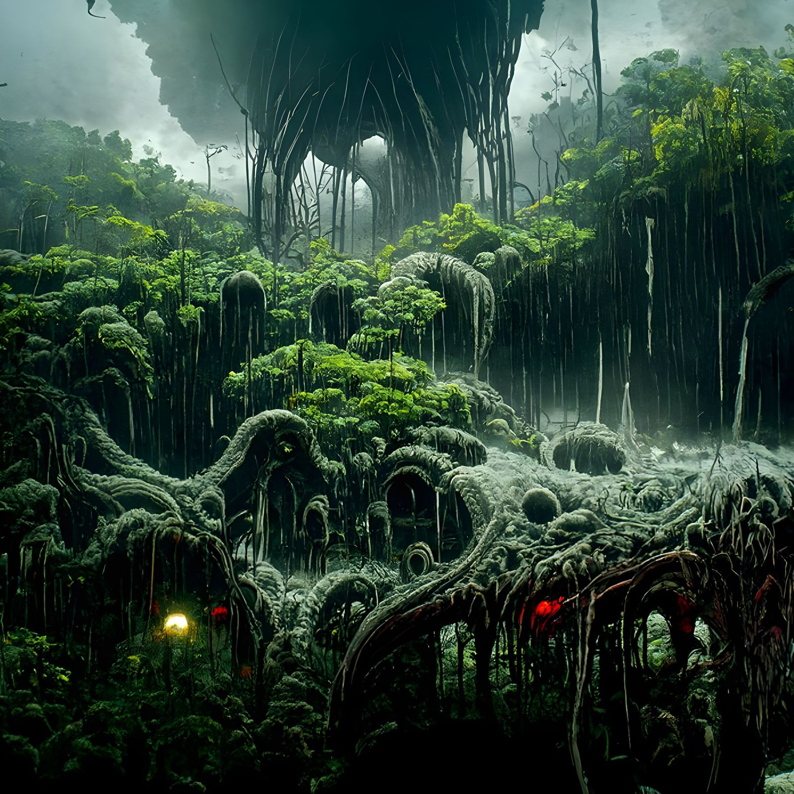 Horror Abyssal Rainforest in Unreal Engine