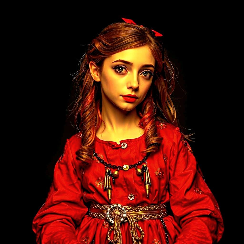 Alice Through the Looking Glass in Hyperrealistic Style