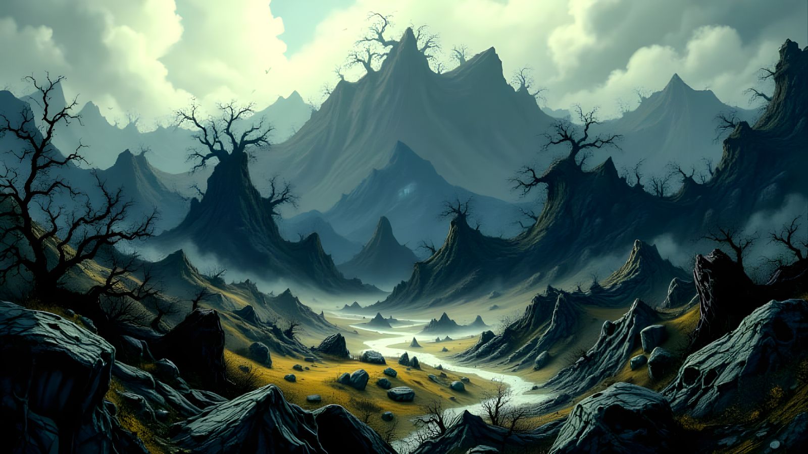 Post-Apocalyptic Fantasy Realm in Rich Regal Colors