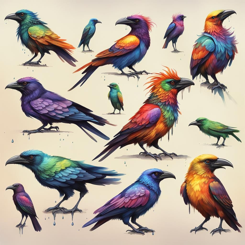 Exoplanet Speculative Evolution: Rainbow Crow and Thunderbir...