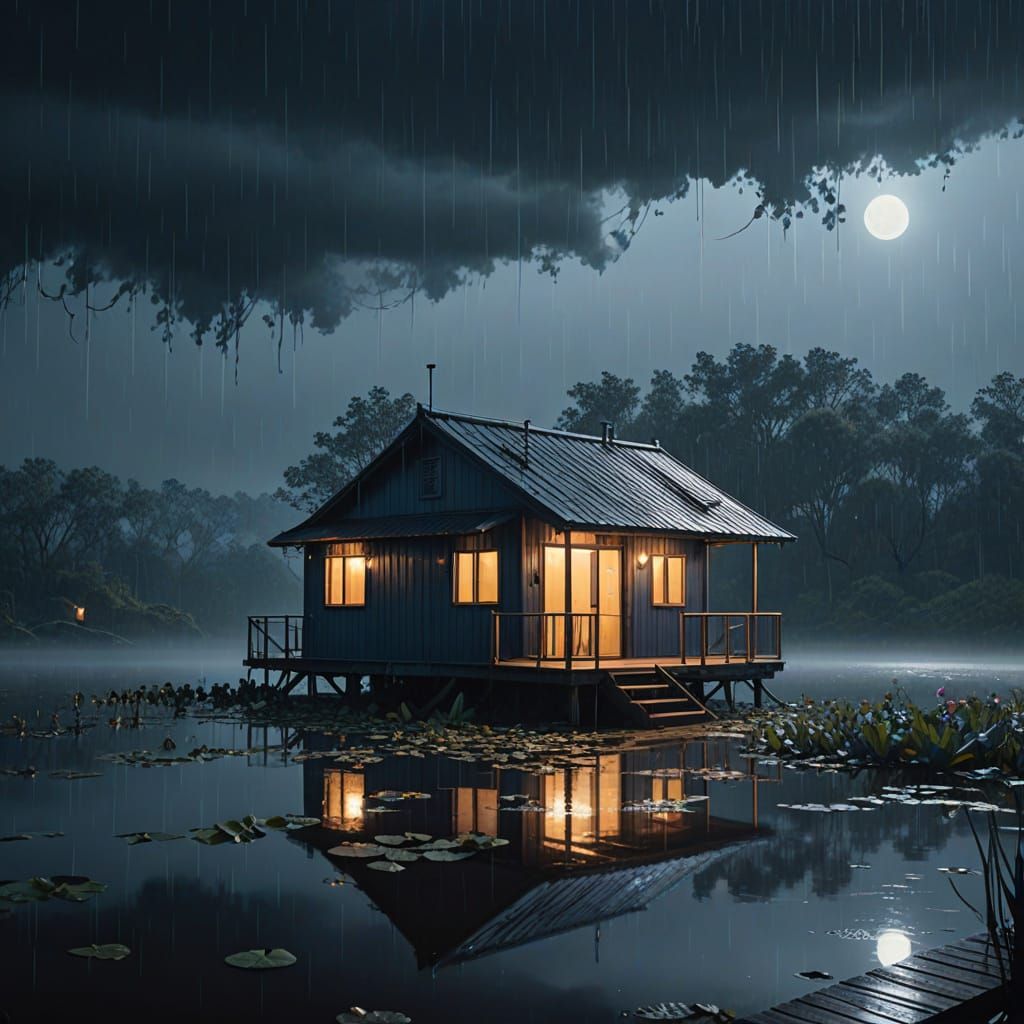 Mysterious Solitude: A Futuristic Retreat
