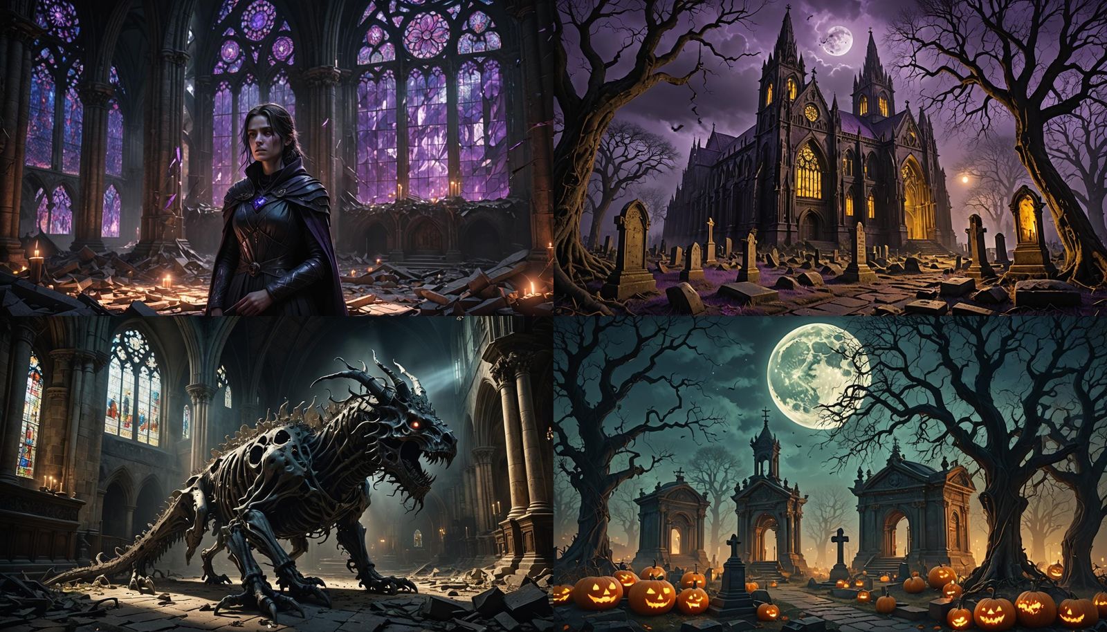 Halloween Horror Dark Fantasy Concept Art