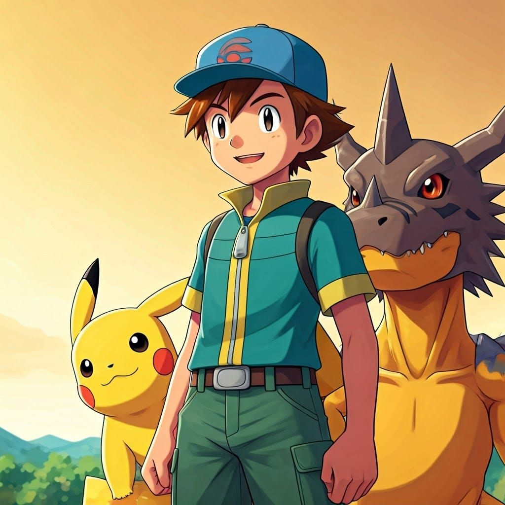 Confident Pokémon Trainer Embarks on a New Adventure