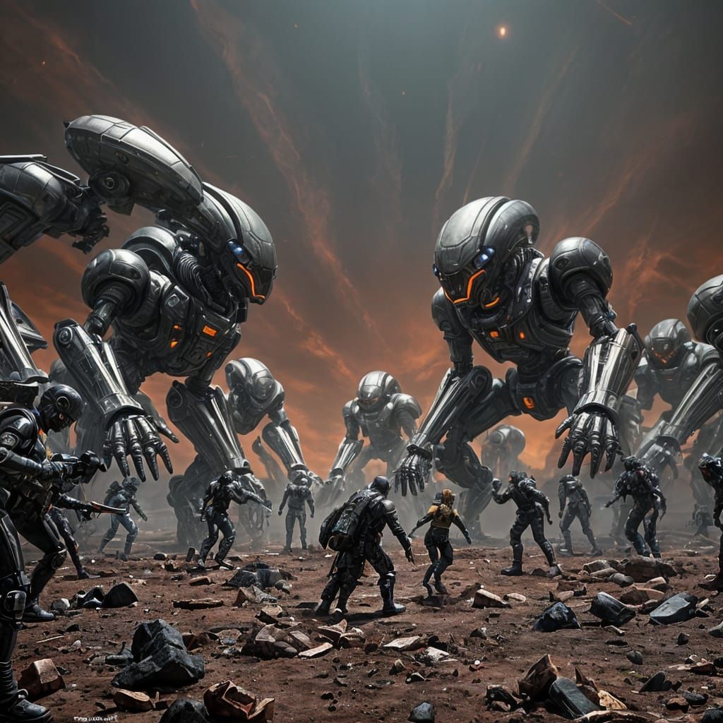 Nightmarish Sci-Fi War: Humans vs Robots