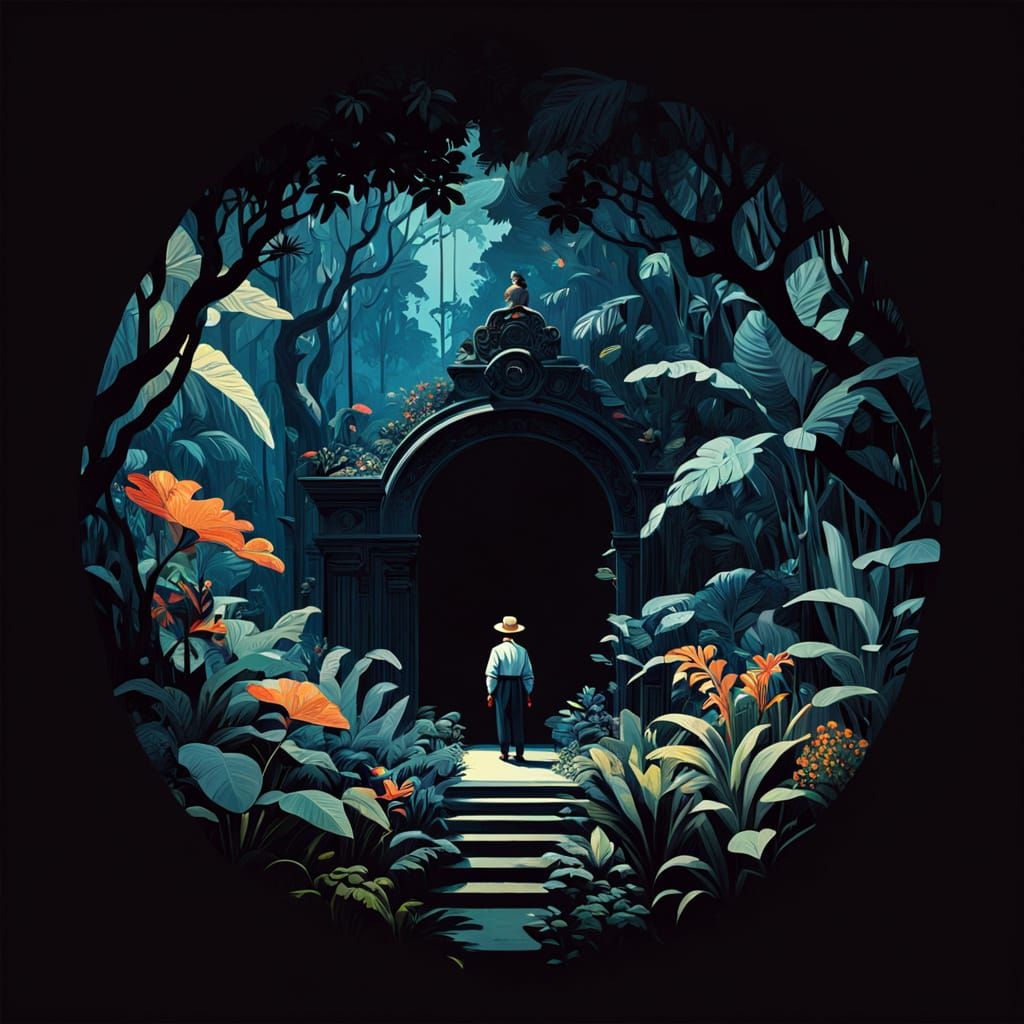 Dark Baroque Jungle in Surreal Style