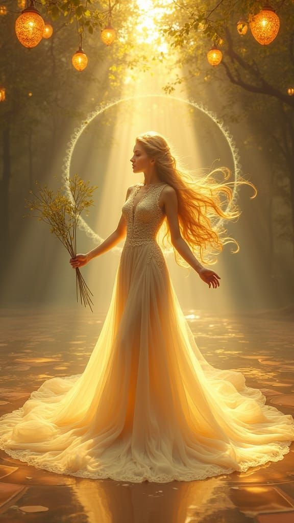 Serene Landscape in Vibrant Colors