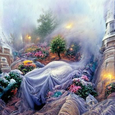 Ethereal Fantasy Scene: Buried Alive