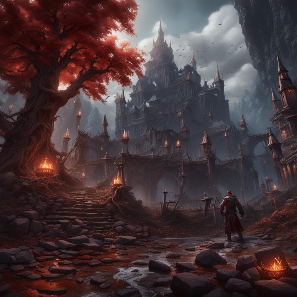 Bloodshed and Honor: Detailed Matte Painting