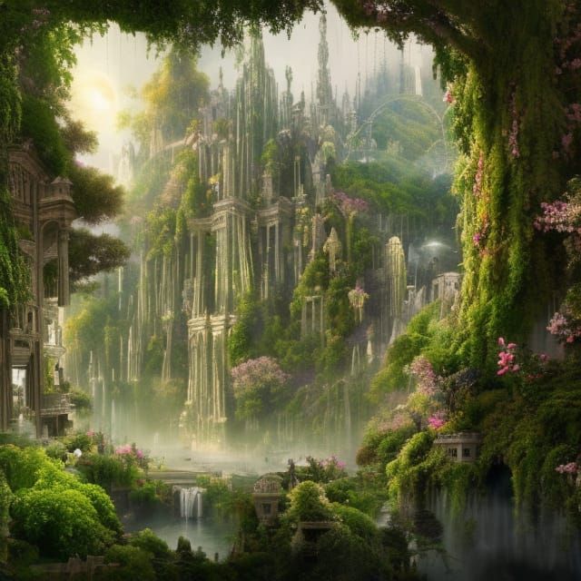 City of Eden: Floating Gardens and Divine Light