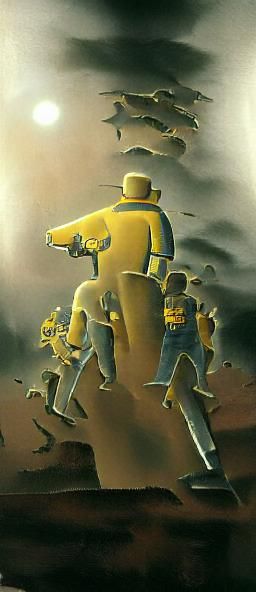 Zombie Horde in Stalinist Architecture, Fallout Art