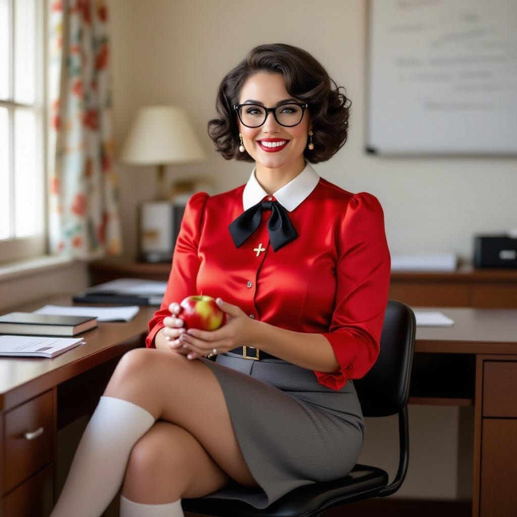 French Teacher Portrait in Professional Photography Style