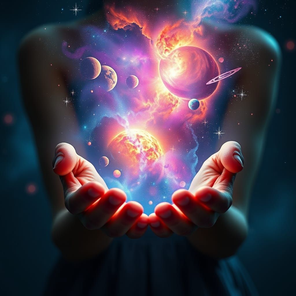 Cosmic Dreamcatcher in Hands