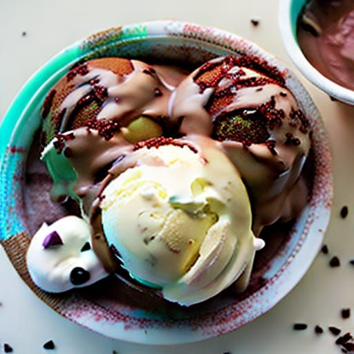 Yin Yang Ice Cream: Chocolate and Vanilla Delight