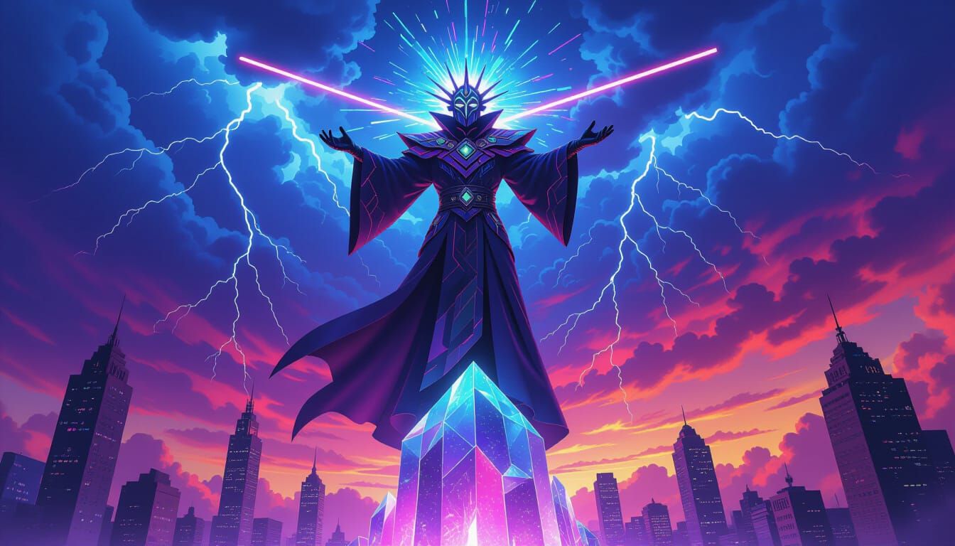 Chromatic Conductor Orchestrates Color Tornadoes in Floating...