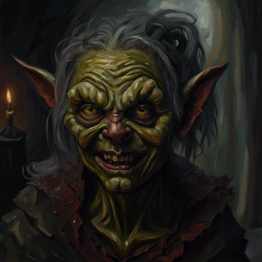 Creepy Goblin Serial Killer: Gothic Impressionist Masterpiec...