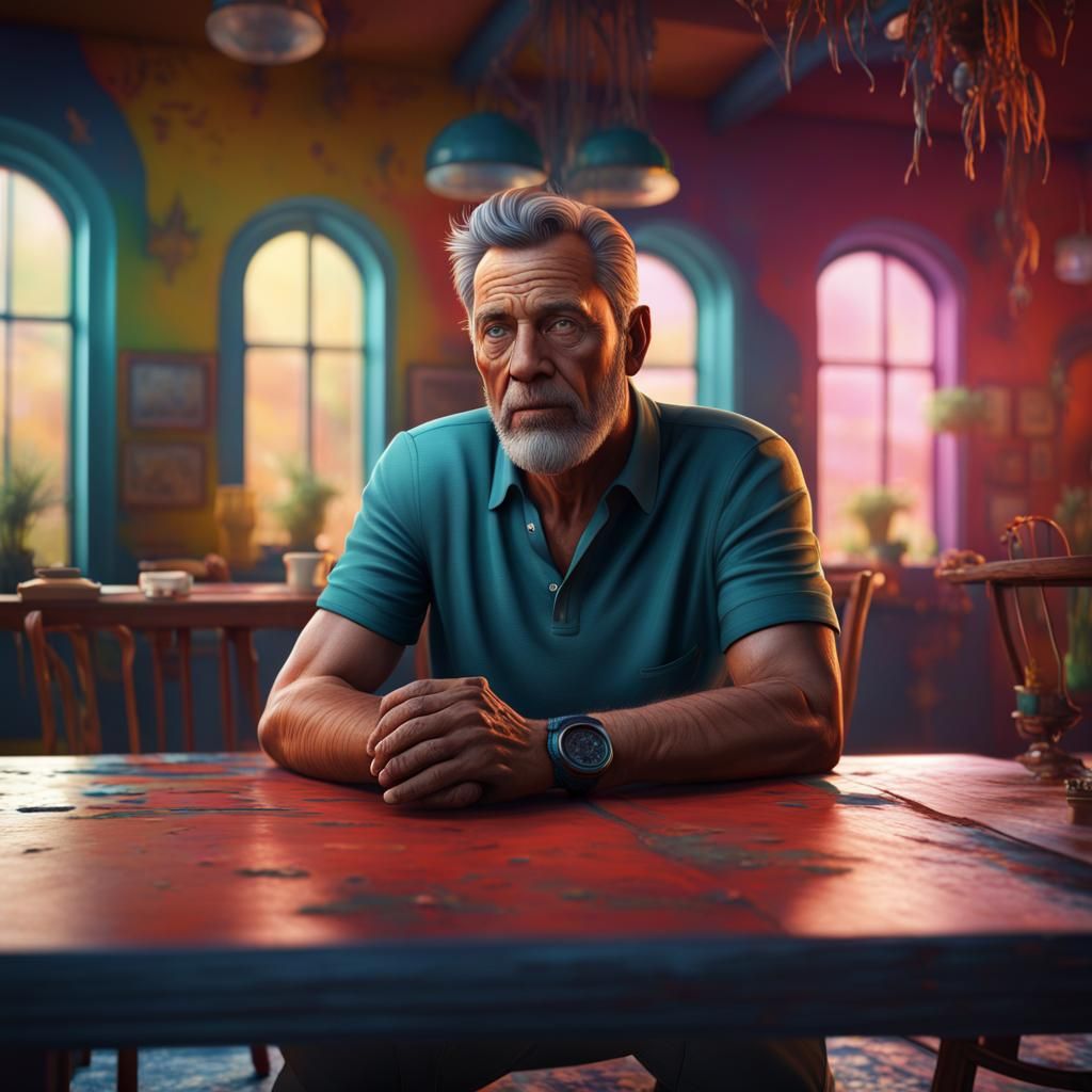 Portrait of Depressed Man