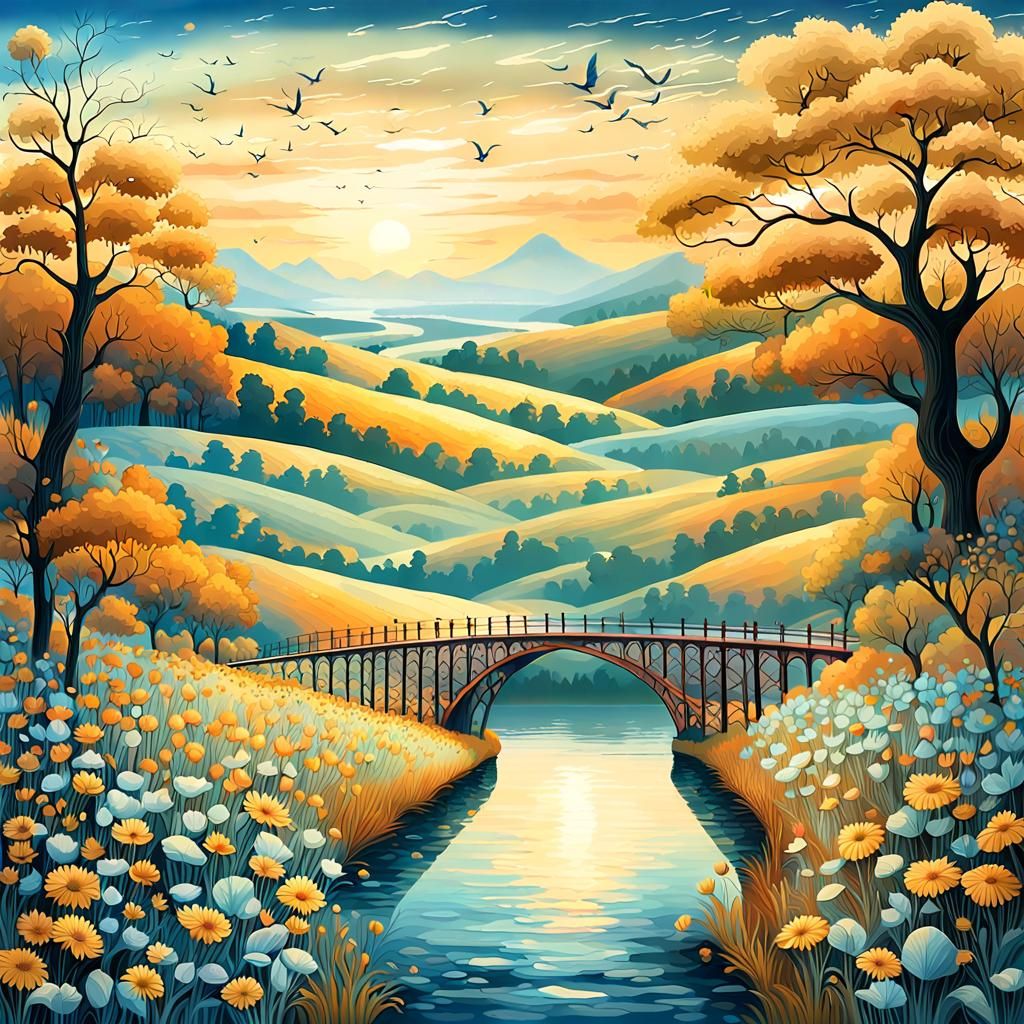 COUNTRY SIDE AUTUMN 🍂 CHALK ART