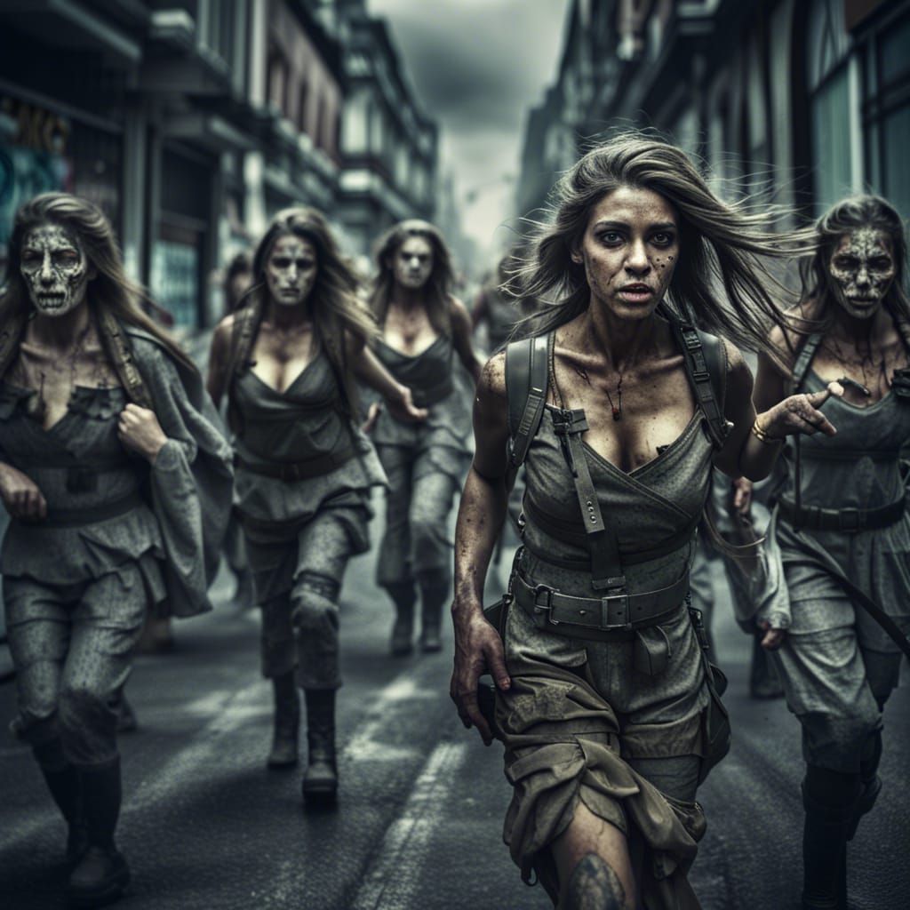 Fantasy Women Army in Creepy Street