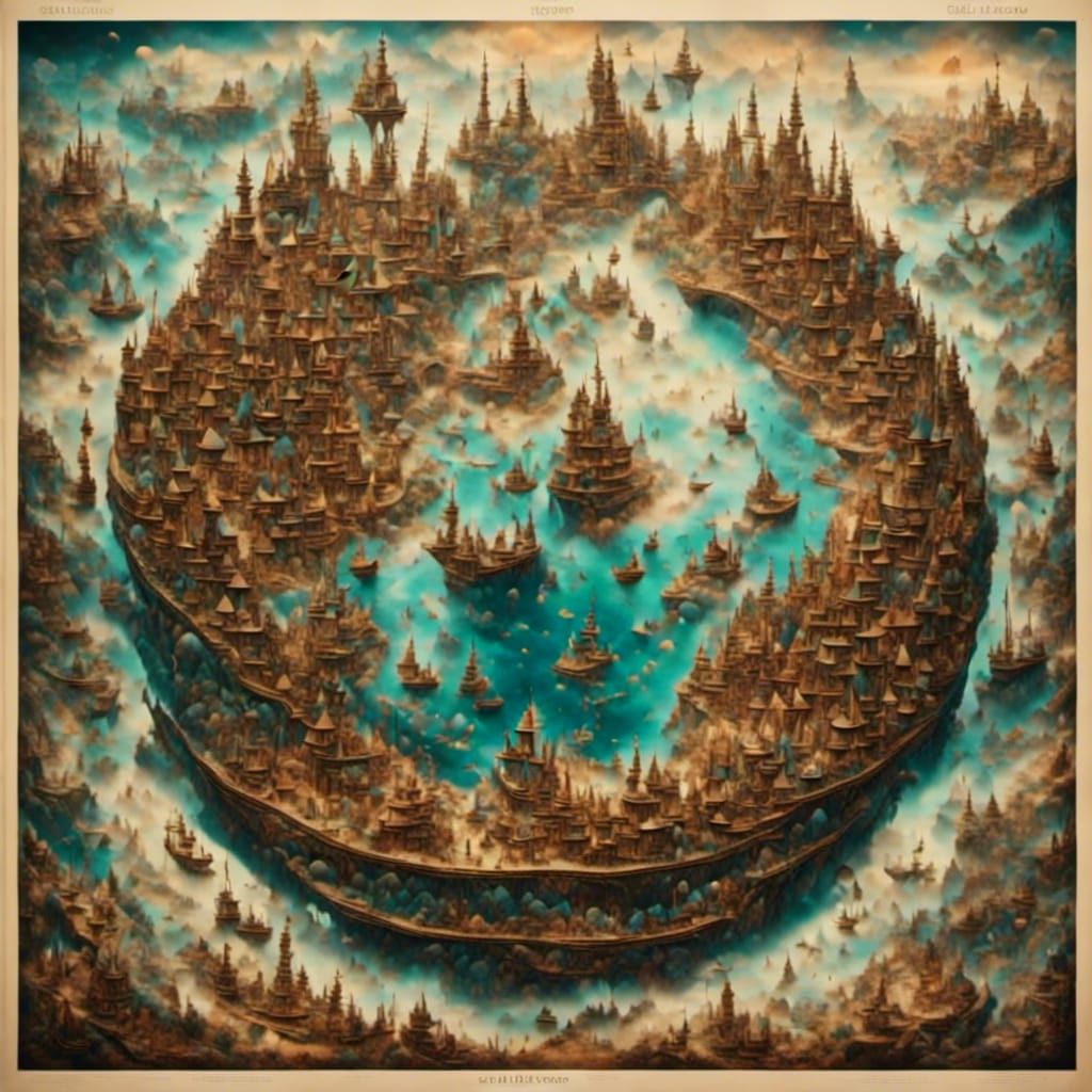 Flat Earth in Ethereal Biogeographical Nightscape