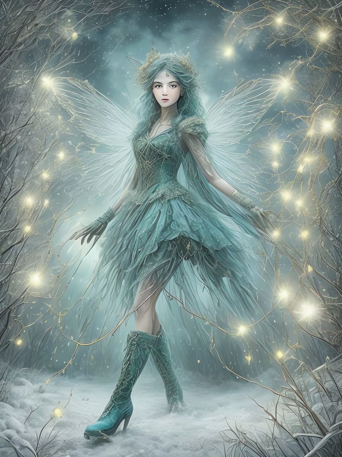 Elegance Sinray Teal Fairy Dancer