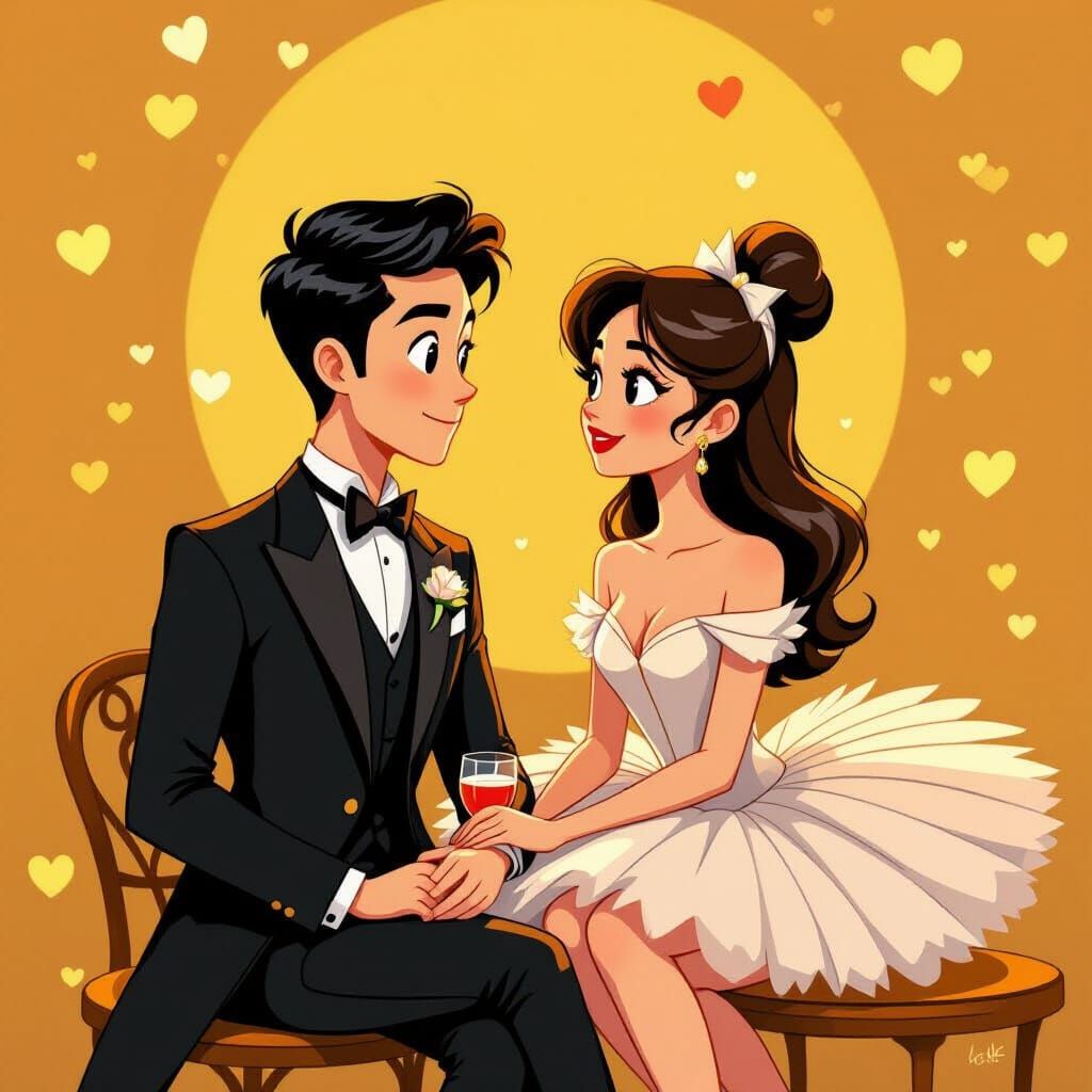 Romantic Date: Tung Tung and Ballerina Cappuchina