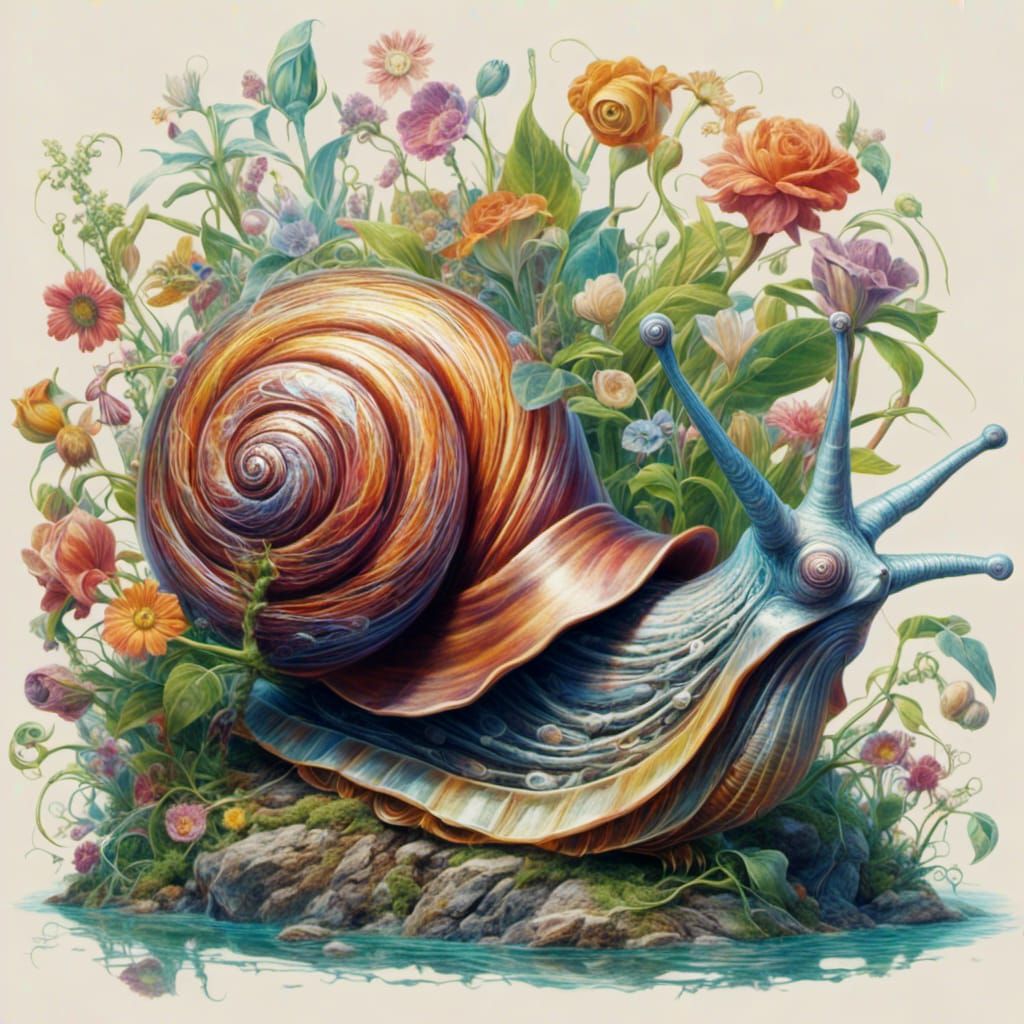 AI Generated Snail Image